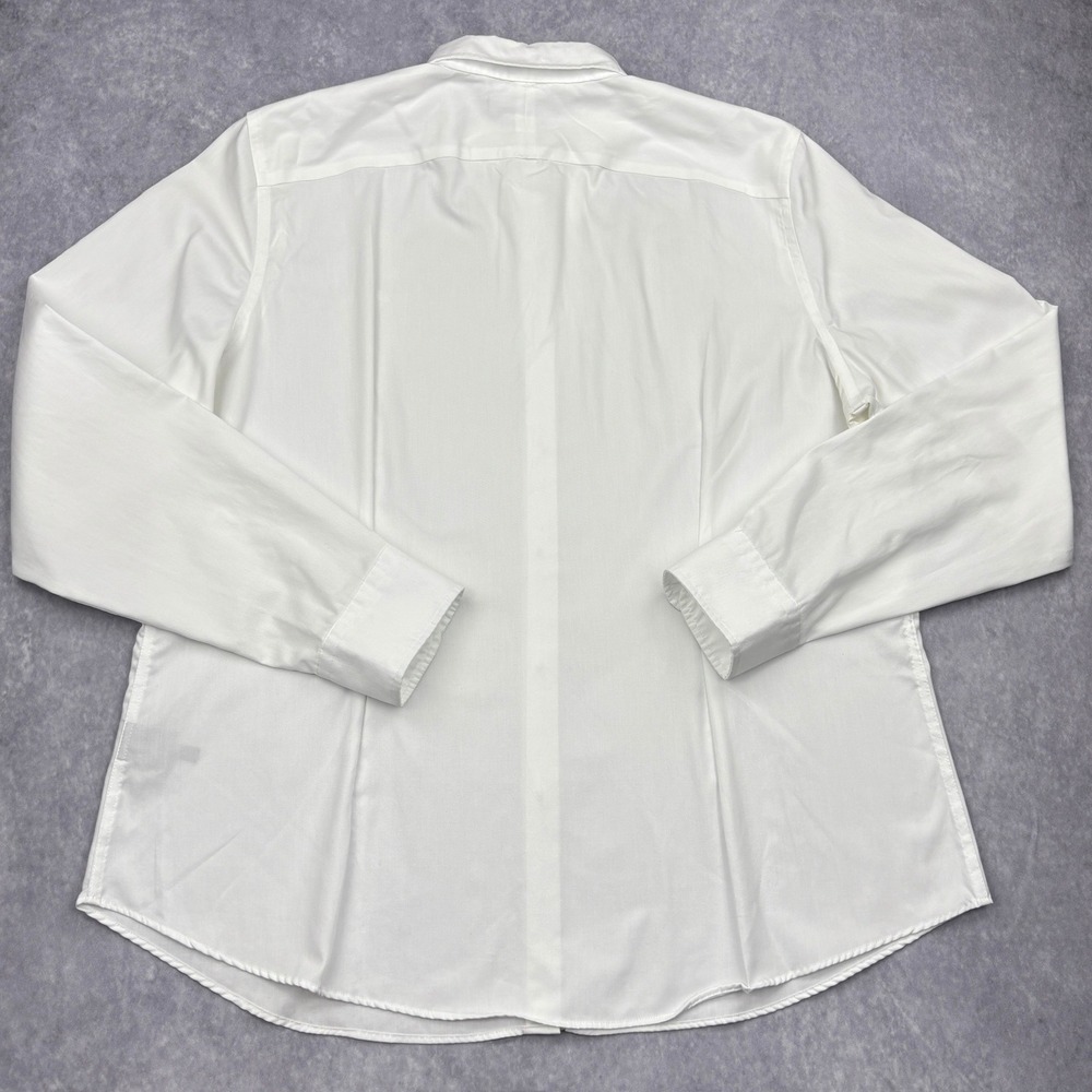 Lauren Ralph Lauren Shirt Womens XL White Non Iron Cotton Button Down Blouse LRL - Picture 2 of 7